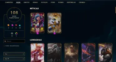 Conta diamante lol
