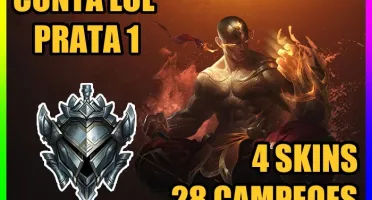 CONTA LOL ๐ PRATA 1 ๐ 4 SKINS ๐ 28 CAMPEOES