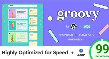 Tema Groovy 2.3.0 moderno e leve Wordpress