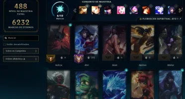 Conta LoL lvl 900 várias skins