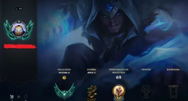 CONTA SMURF LOL PLATINA 2 67% WINRATE