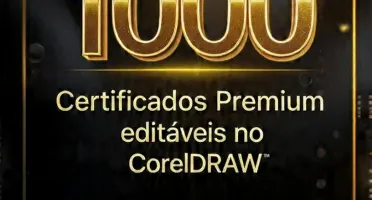 1000 Certificados Premium Editáveis no CorelDraw