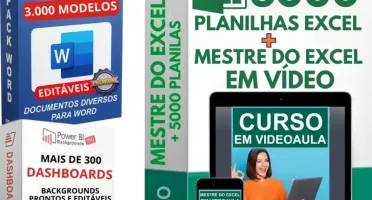 Curso Mestre do Excel + 5 Mil Planilhas Excel Editáveis