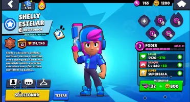 Conta de Brawl Stars com Shelly Estelar