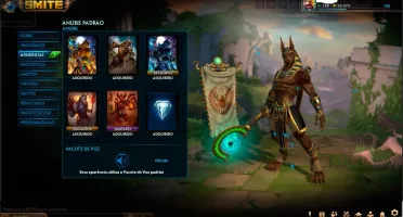 CONTA SMITE - 3 SKINS T5 (ANUBIS, THOR E CTHULHU)