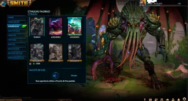 CONTA SMITE - 3 SKINS T5 (ANUBIS, THOR E CTHULHU)