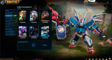 CONTA SMITE - 3 SKINS T5 (ANUBIS, THOR E CTHULHU)