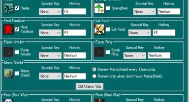 SCRIPT HEAL LIFE/MP TIBIA FUNCIONANDO NO GLOBAL!