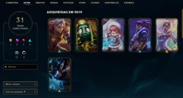 Conta lol Gold 2-Platina2 na season passada