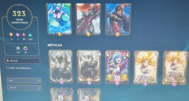 vendo conta League of Legends 323 skin