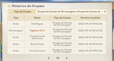 Keqing, Tighnari + banner garantido - AR 10 AMÉRICA