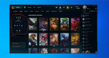Conta lvl 114  /  Platina 4  / 113 Skins