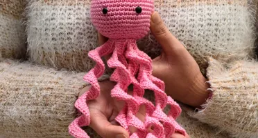 Polvo Newborn Pink Amigurumi