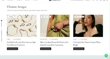 Tema Shopify Cadiant Para Joalheria + Atualizações