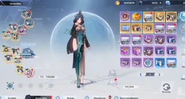 Conta de tower of fantasy com Icarus, Nan Yin, Alyss e yulan
