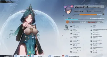 Conta de tower of fantasy com Icarus, Nan Yin, Alyss e yulan