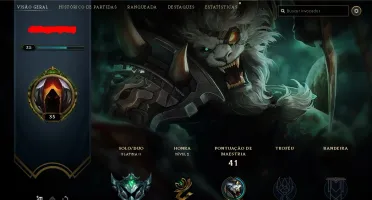CONTA DE LEAGUE OF LEGENDS SEM EMAIL VERIFICADO