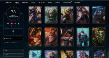Conta bronze 2 com 120 Champs e 78 Skins