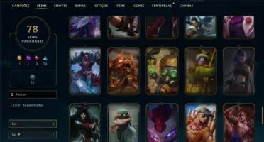 Conta bronze 2 com 120 Champs e 78 Skins