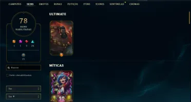 Conta bronze 2 com 120 Champs e 78 Skins