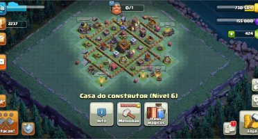 CLASH OF CLANS - CV10 - 5 CONSTRUTORES (TROCA NOME)