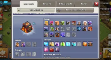 CLASH OF CLANS - CV10 - 5 CONSTRUTORES (TROCA NOME)