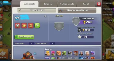 CLASH OF CLANS - CV10 - 5 CONSTRUTORES (TROCA NOME)