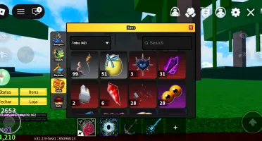 Conta de Blox fruts muito upada é gemada