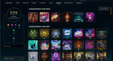 Conta LOL Level 356 , Ouro 4 +120skins todos os campeões+62k