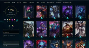 Diamante 1 com 115 Champs e 124 Skins ( MID / TOP / ADC )