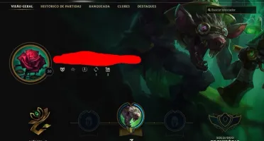 CONTA UNRANKED LEVEL 30 8/1 NA MELHOR DE 10 NUNCA TEVE ELO