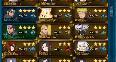 Conta naruto Online 700k de fc, com ninjas limitados.