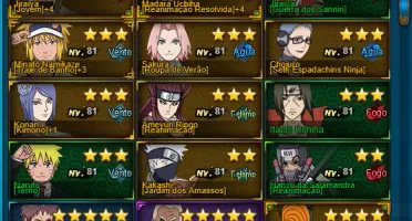 Conta naruto Online 700k de fc, com ninjas limitados.