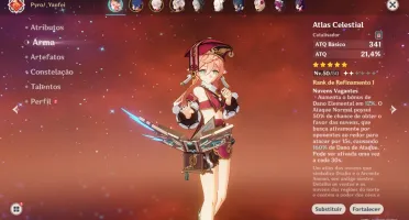 Genshin Impact Conta com Kazuha, Atlas Celestial