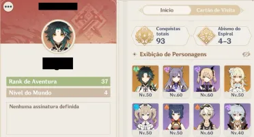 VENDO CONTA GENSHIN IMPACT COM XIAO + KEQUING