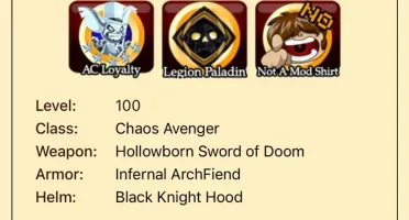 Conta Rara de aqw mais de 1m de acs 50+ donateds