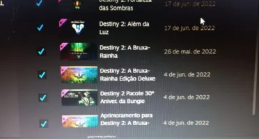 Conta steam com destiny2