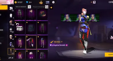 Conta Free Fire R$500 - 3 Miko + Sakura Naruto + Angelical