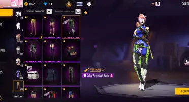 Conta Free Fire R$500 - 3 Miko + Sakura Naruto + Angelical