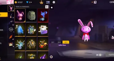 Conta Free Fire R$500 - 3 Miko + Sakura Naruto + Angelical