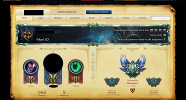 Conta 120 Champs Diamante 5 34 Skins 6 Paginas de Runas