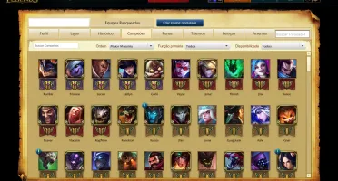 CONTA LOL - TODOS OS CAMPEÕES + 46 SKINS + 74 ÍCONES + GOLD