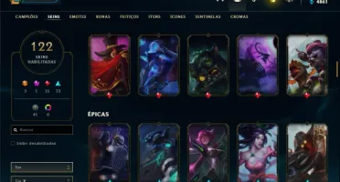 Conta prata FULL CHAMPS, 122 SKINS