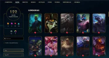 Conta prata FULL CHAMPS, 122 SKINS