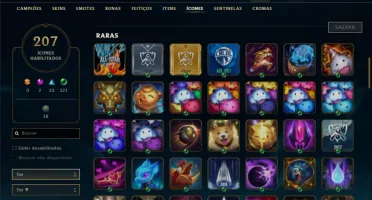 Conta prata FULL CHAMPS, 122 SKINS