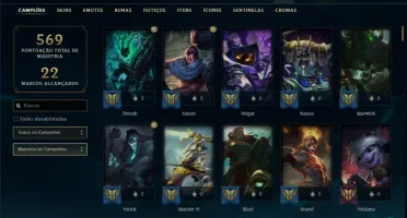 Conta prata FULL CHAMPS, 122 SKINS