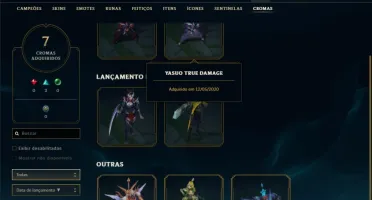 Conta prata FULL CHAMPS, 122 SKINS