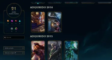 Conta Prata 2 com skins emissárias