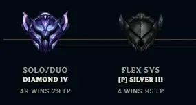 CONTA LOL D4 65%