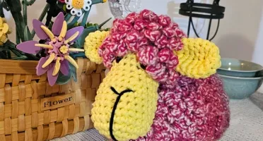 Carneirinho Algodão, feito a mão, crochet